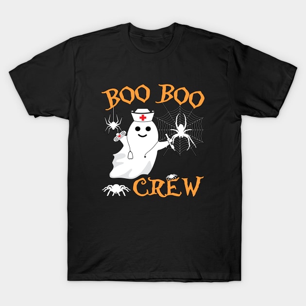 Spooky Boo Boo Crew Spider Web Emergency Medical. T-Shirt by Maxx Exchange